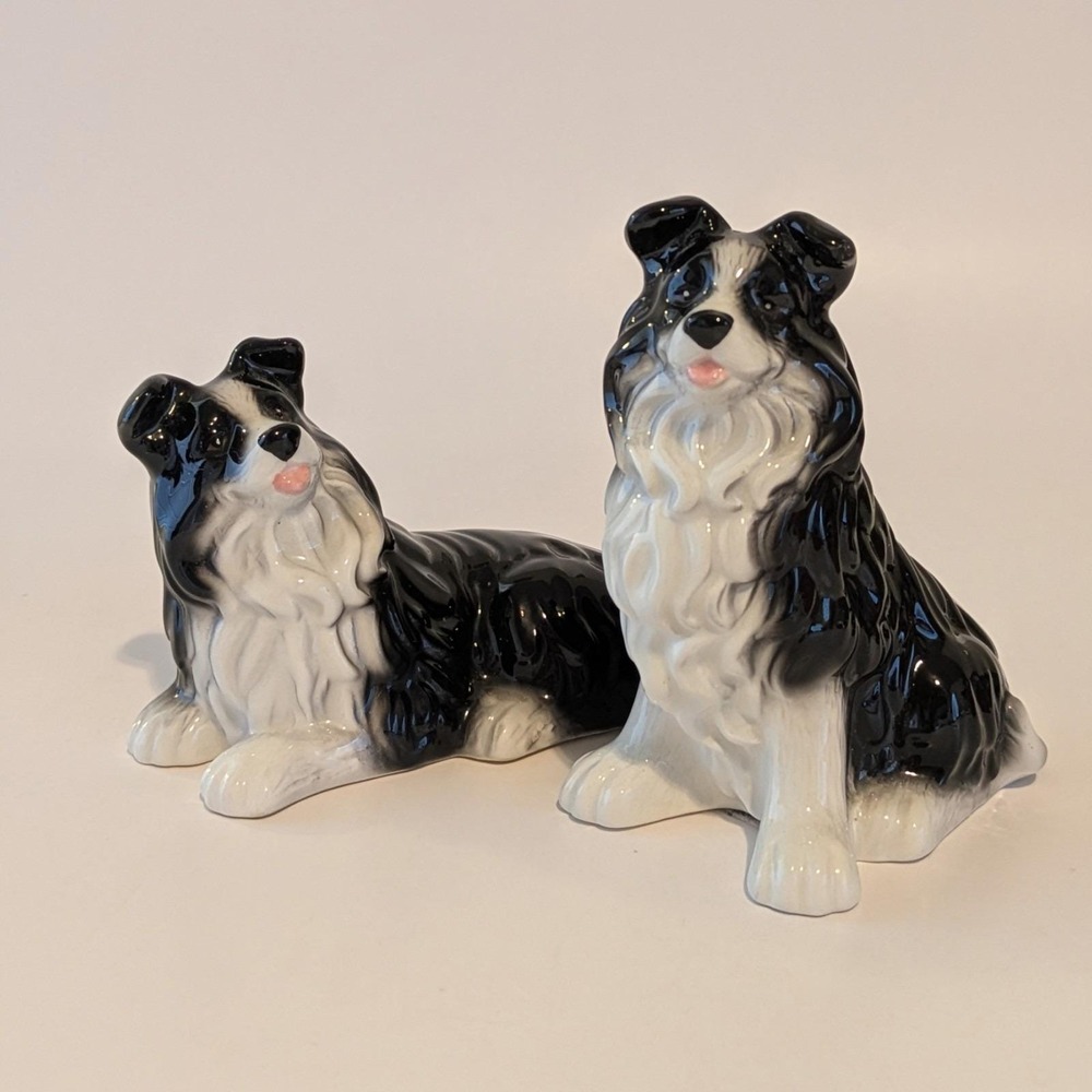 Montana Silversmith Border Collie Dog Salt And Pepper Shakers Lifestyle